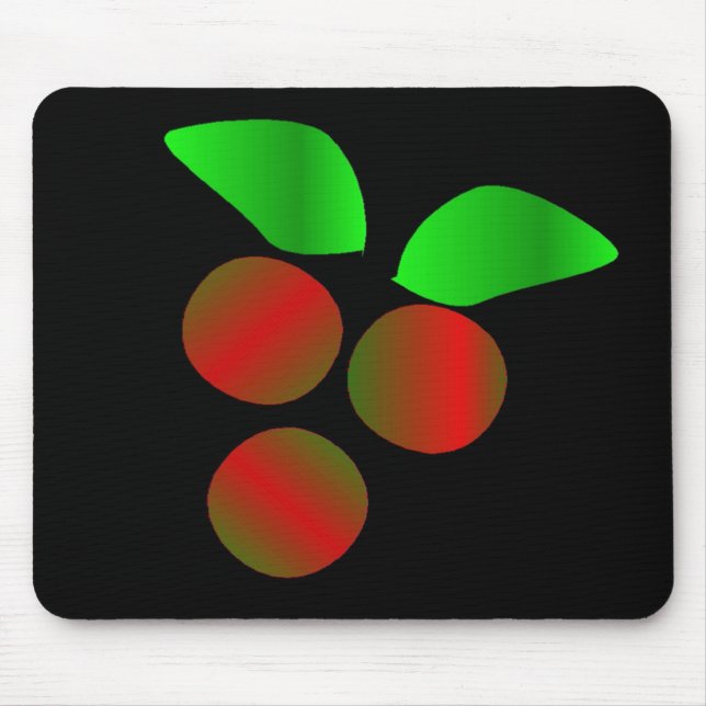 Christmas Holly Mouse Pad (Front)