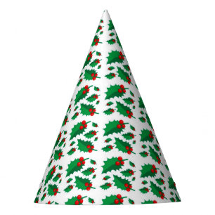 Christmas Holly Party Hat