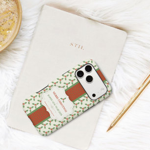 Christmas Holly Pattern Green Holly Red Berries