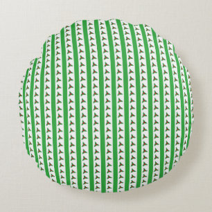 Christmas Holly Pattern Round Cushion