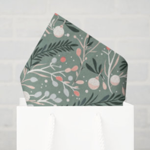 Christmas Holly Pattern Tissue Paper