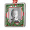Christmas Holly, Photo Frame, Red Ribbon Ornament