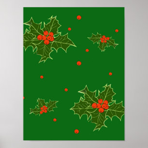 Christmas Holly   Poster