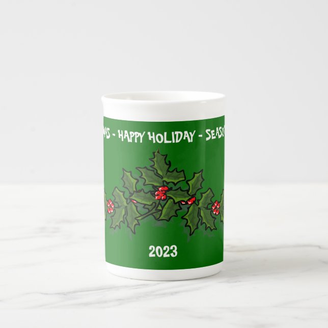 Christmas Holly Speciality Mug (Front)