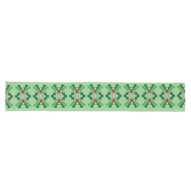Christmas holly Table Runner (Horizontal)