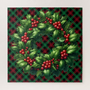 Christmas Holly Weath Puzzle