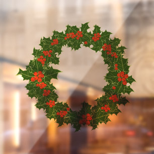Christmas Holly Wreath