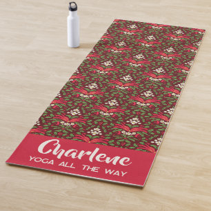 Christmas Holly Yoga All the Way Mat