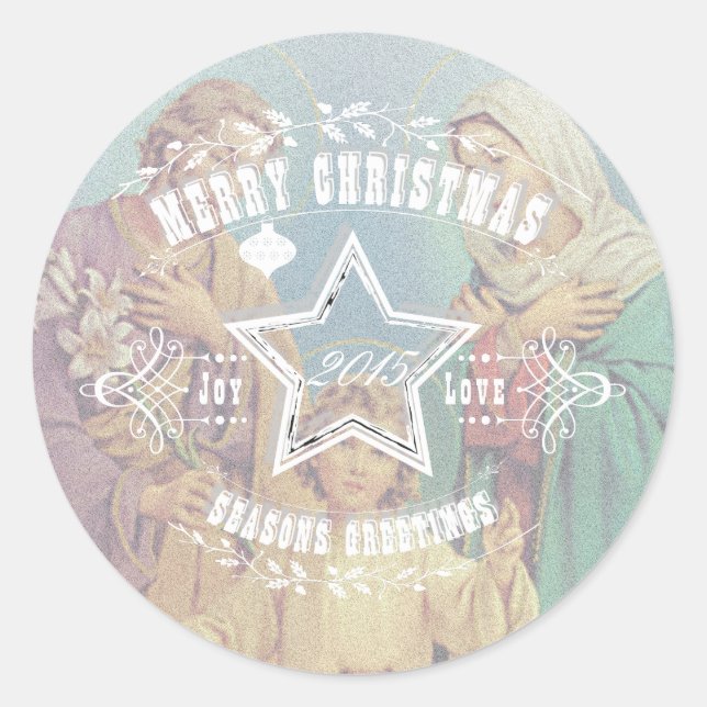 CHRISTMAS Holy Family - Sticker (Front)