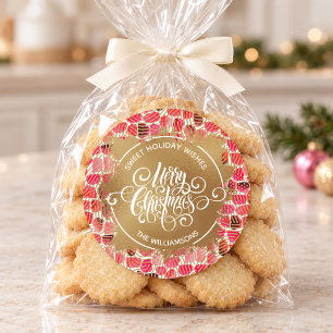 Christmas Homemade Holiday Baking Classic Round Sticker