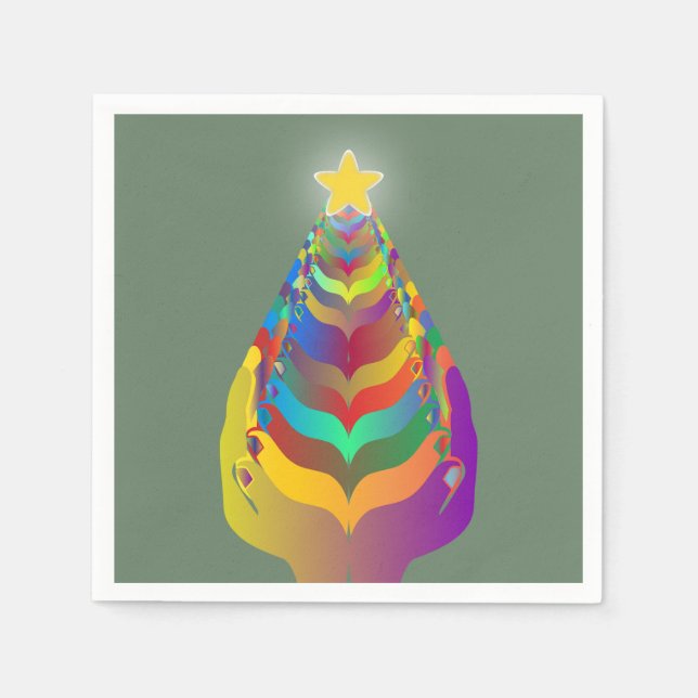 Christmas Hope and Togetherness Napkin (Front)