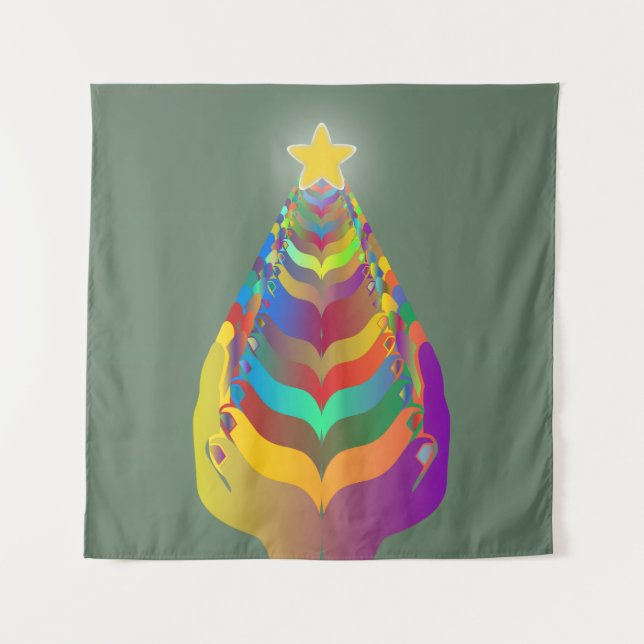 Christmas Hope and Togetherness Tapestry (Front)