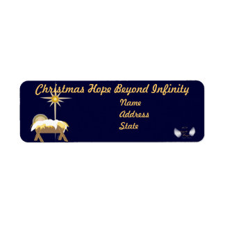 Christmas Hope Beyond Infinity-Customise Return Address Label