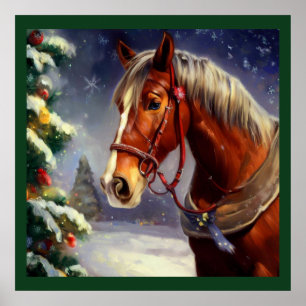 Christmas Horse 1 Poster