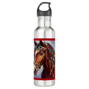 Christmas Horse 2 710 Ml Water Bottle