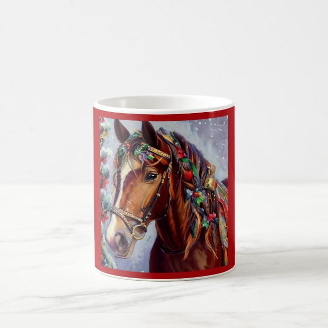 Christmas Horse 2 Coffee Mug (Center)
