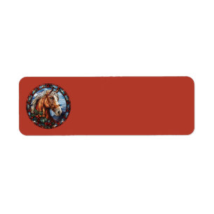 Christmas Horse Address Labels