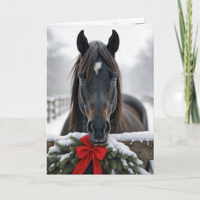 Christmas Horse Card (Front)