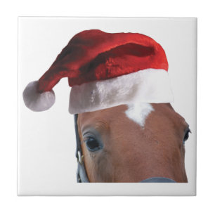 Christmas Horse Ceramic Tile