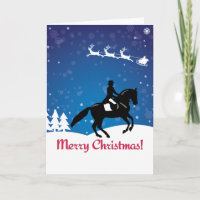 Christmas Horse Dressage Winter