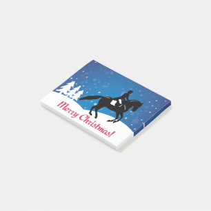 Christmas Horse Dressage Winter Post-it Notes
