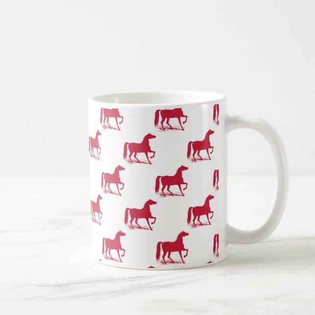 Christmas Horse Mug Red (Right)