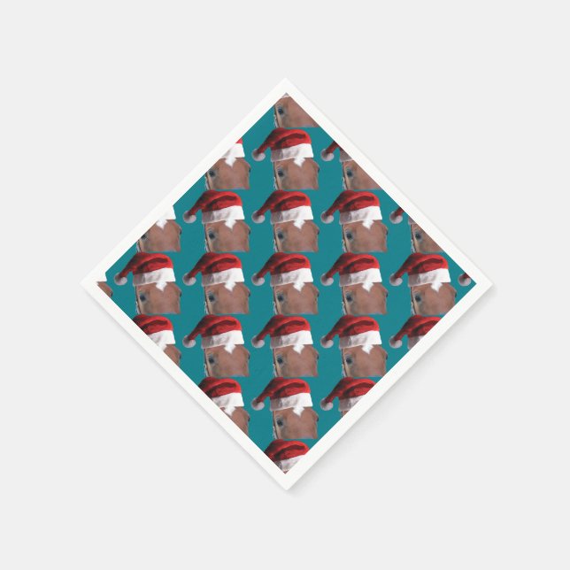 Christmas Horse Napkin (Corner)