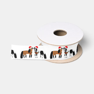 Christmas Horse Ribbon Satin Ribbon
