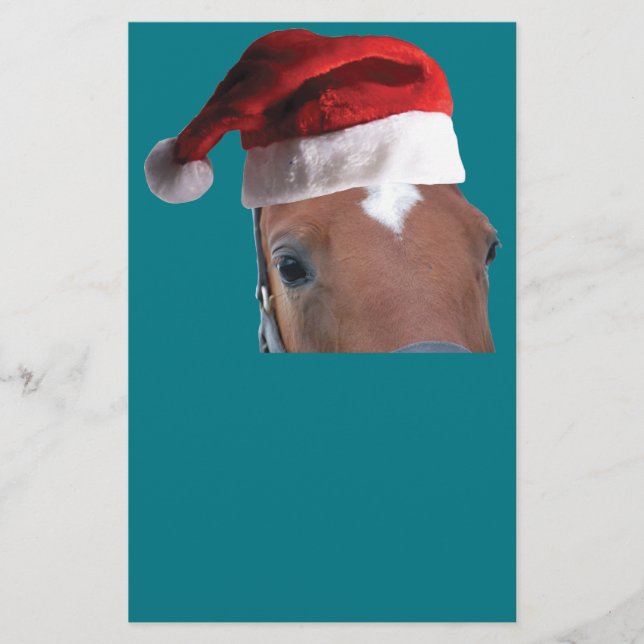 Christmas Horse Stationery (Front)