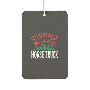 Christmas Horse Truck Santa Sleigh Car Air Freshener