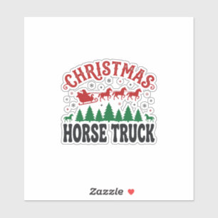 Christmas Horse Truck Western Santa Sleigh Design