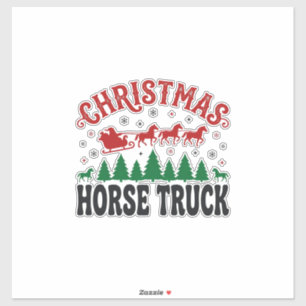 Christmas Horse Truck Western Santa Sleigh Design