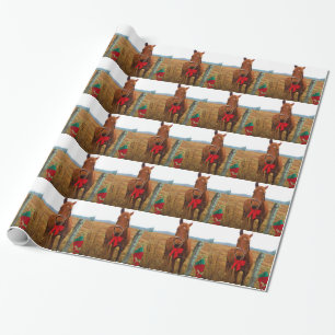 Christmas Horse Wrapping Paper