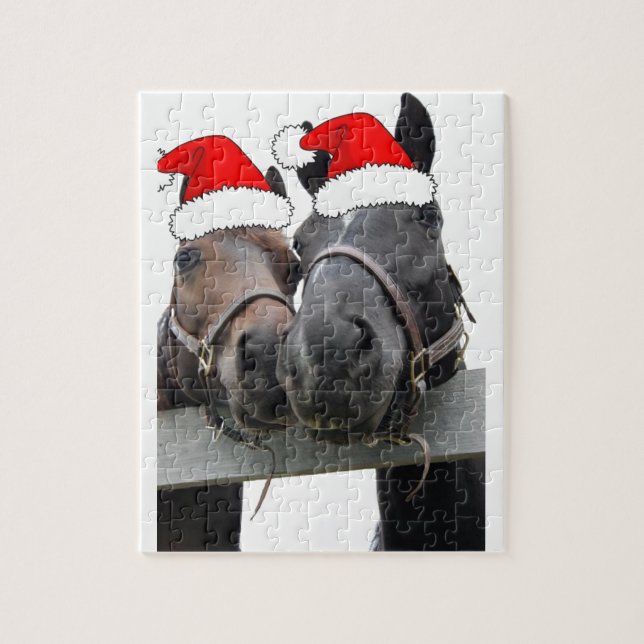 Christmas Horses Jigsaw Puzzle (Vertical)