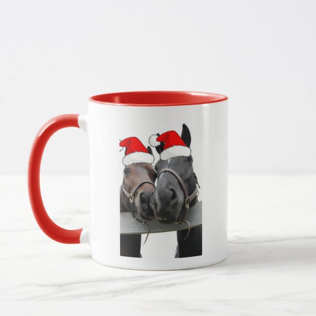 Christmas Horses Mug (Left)
