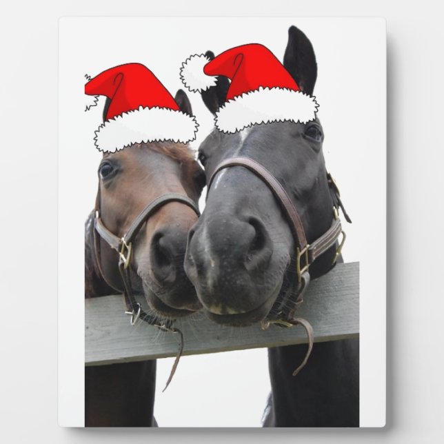 Christmas Horses Plaque (Front)