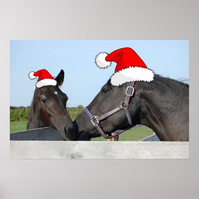 Christmas Horses Poster (Front)