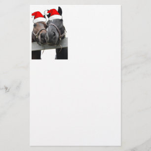 Christmas Horses Stationery