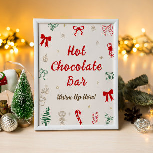 Christmas Hot Chocolate Bar Poster
