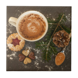 Christmas Hot Chocolate Ceramic Tile