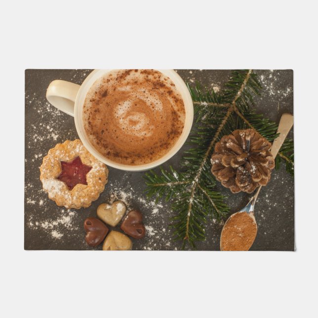 Christmas Hot Chocolate Doormat (Front)