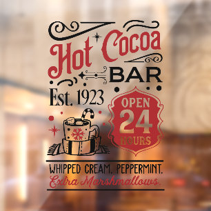 Christmas hot cocoa bar word art