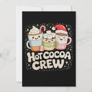 Christmas Hot Cocoa Crew Xmas Holiday Family Card