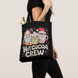 Christmas Hot Cocoa Crew Xmas Holiday Family Tote Bag