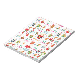 Christmas hot Cocoa, Ginger Cookies Notepad