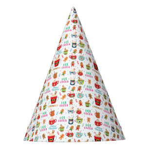 Christmas hot Cocoa, Ginger Cookies Party Hat