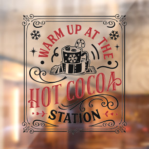 Christmas hot cocoa station word art