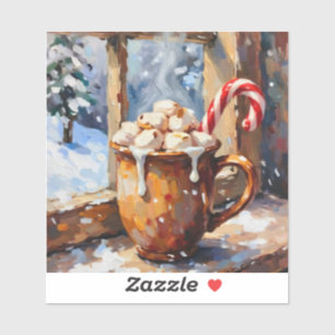 Christmas Hot Cocoa with Roasted Marshmallows