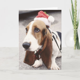Christmas Hound Greeting Card