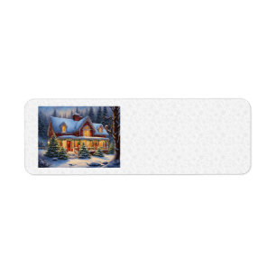 Christmas House Address Labels